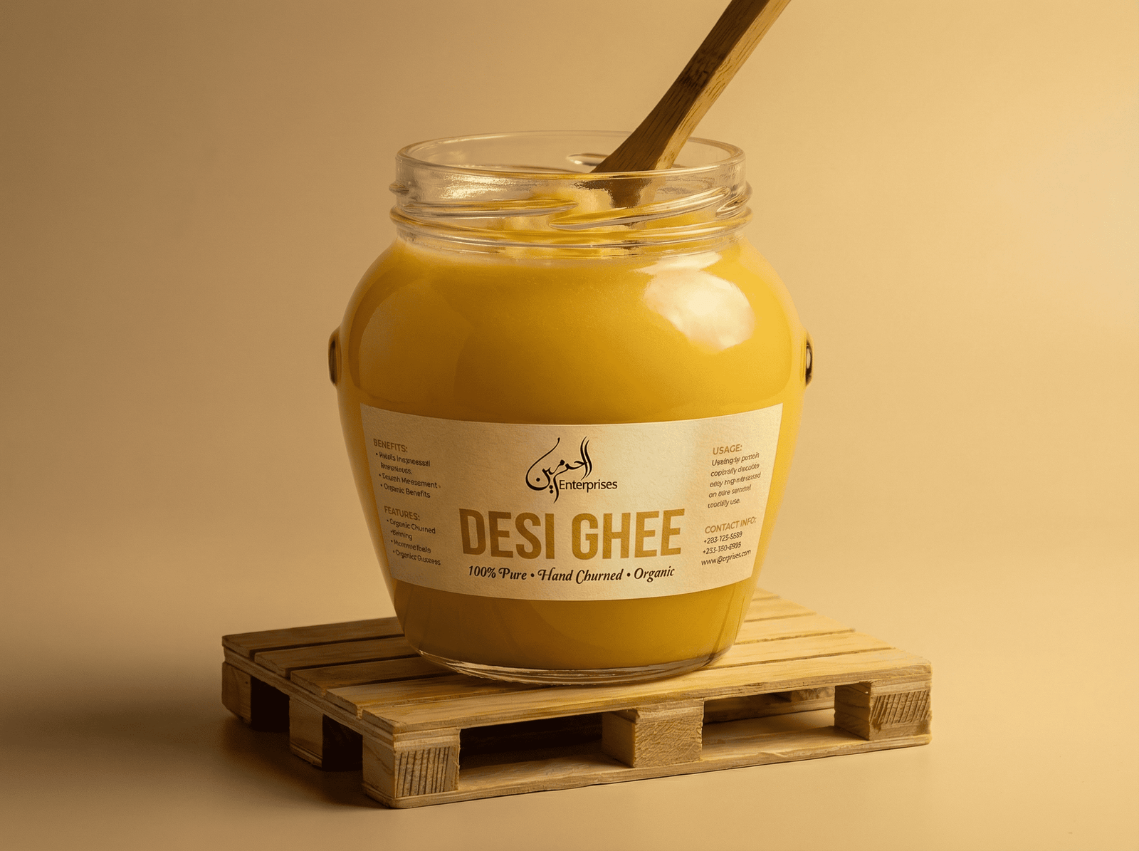 Al-Haramain  Pure Desi Ghee – 100% Organic (1 Kg)